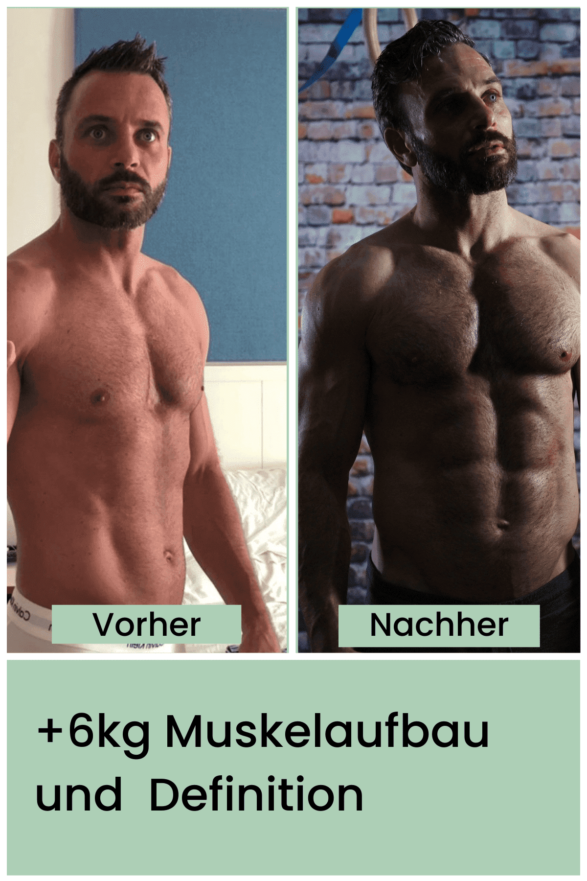 Online Fitness Coach Feedback Kunde 6 KG Muskelaufbau